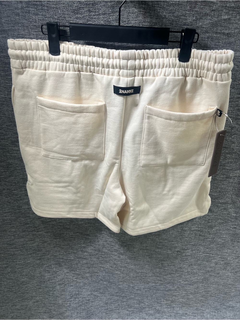 ANANKE Men's Athletic Shorts in Cream - Comfortable Casual Fit